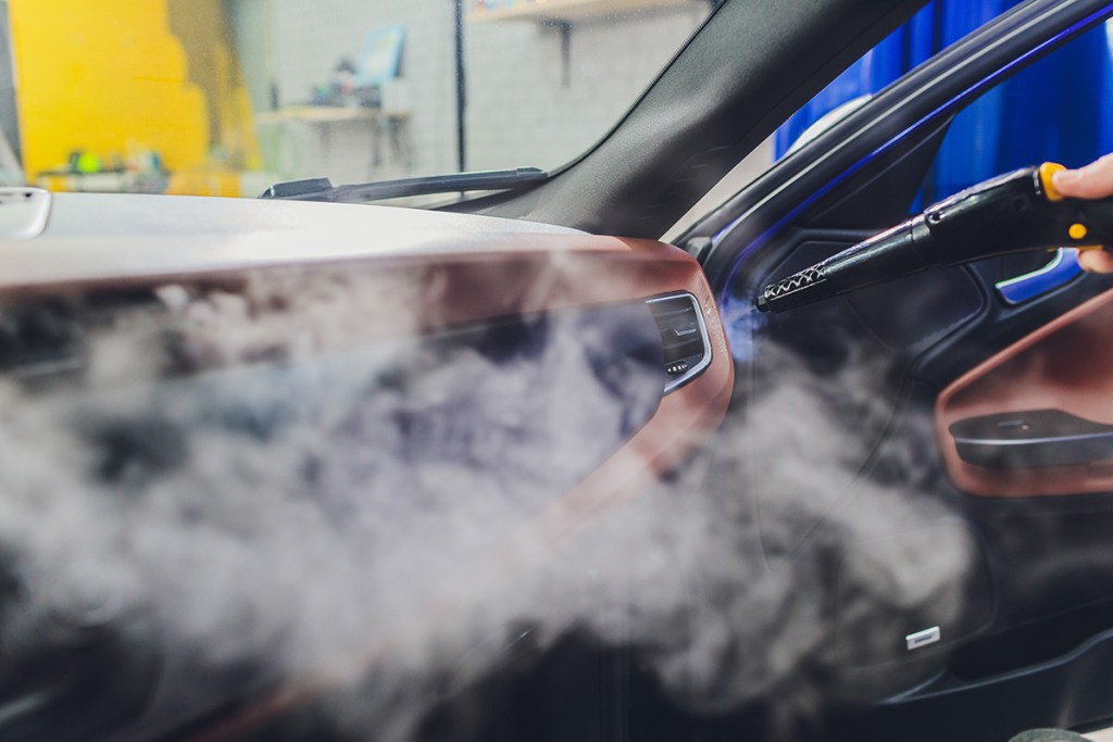 Car Interior detailing Steam Cleaning