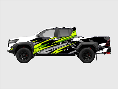 vinyl ute signage wrap with business branding in Sydney