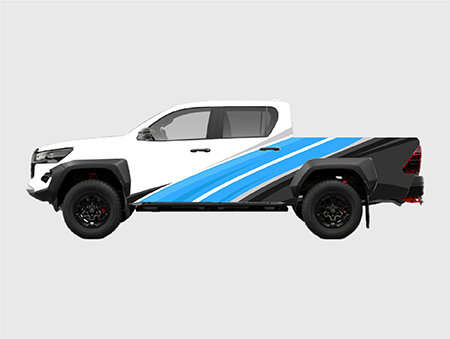 vinyl ute signage wrap with business branding in Sydney