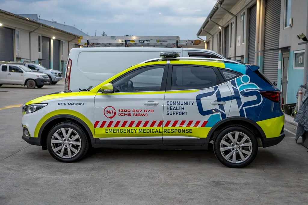 Community Health Support fleet signage wrap for healthcare service vehicles