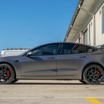 Colour‑change wrap on a new Tesla Model 3, professionally installed using premium vinyl in Sydney.